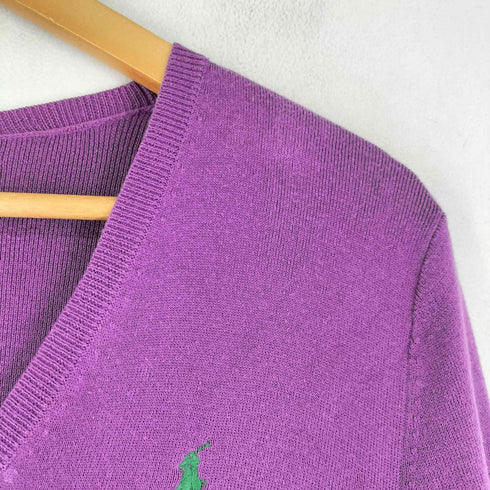 ラルフローレン RALPH LAUREN 90S スモールポニー刺繍 カーディガン レディース JPN:S