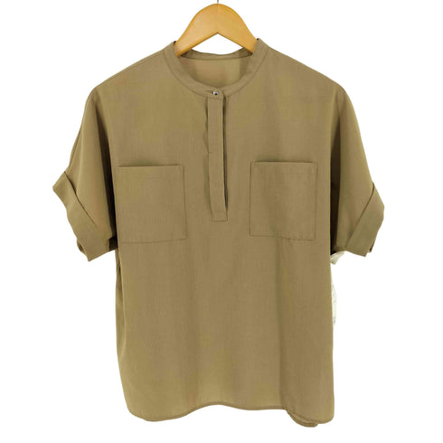 ユナイテッドアローズグリーンレーベルリラクシング UNITED ARROWS green label relaxing 26SS ボイル ポケット ショートスリーブ シャツ マシンウォッシャブル レディース FREE