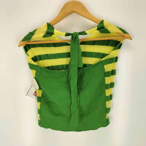 THE OPEN PRODUCT ザ オープン プロダクト STRIPE HALTER NECK ストライプ ホルターネック レディース 2