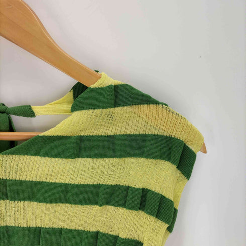 THE OPEN PRODUCT ザ オープン プロダクト STRIPE HALTER NECK ストライプ ホルターネック レディース 2