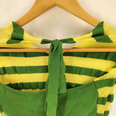 THE OPEN PRODUCT ザ オープン プロダクト STRIPE HALTER NECK ストライプ ホルターネック レディース 2