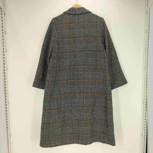 アルアバイル allureville 千鳥格子 比翼 チェスター ロング コート レディース JPN:2