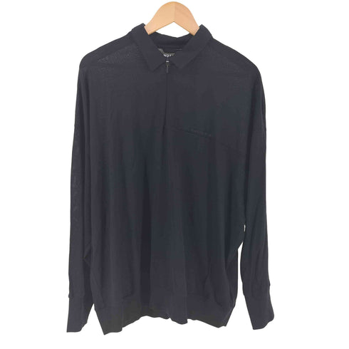 ミノトールインスト MINOTAUR INST. ハーフジップ L/S ロングスリーブ カットソー メンズ M