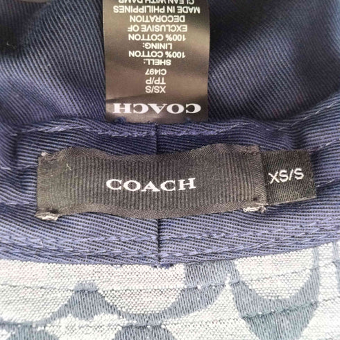 コーチ COACH シグネチャー シャンブレー バケットハット レディース S/XS