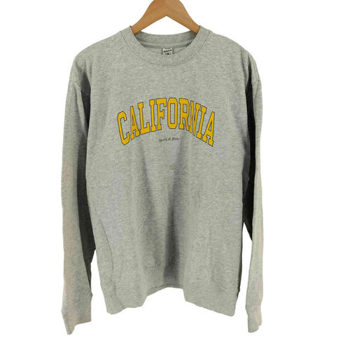 スポーティーアンドリッチ SPORTY& RICH California Crewneck カリフォルニア クルー 長袖 プリント スウェット メンズ M