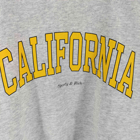 スポーティーアンドリッチ SPORTY& RICH California Crewneck カリフォルニア クルー 長袖 プリント スウェット メンズ M