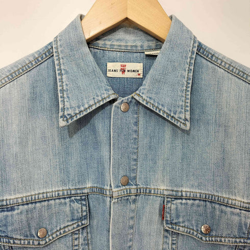 リーバイス Levis 90s JEANS FOR WOMEN スナップボタン デニム シャツ レディース import:M