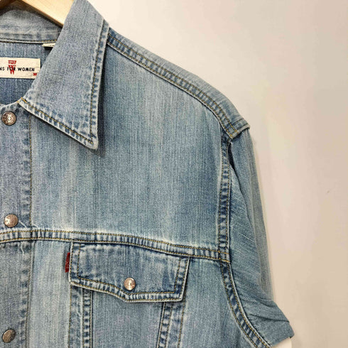 リーバイス Levis 90s JEANS FOR WOMEN スナップボタン デニム シャツ レディース import:M