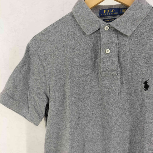 ポロラルフローレン POLO RALPH LAUREN CUSTOM SLIM FIT カスタム スリム フィット 半袖 ロゴ刺繍 ポロシャツ メンズ M