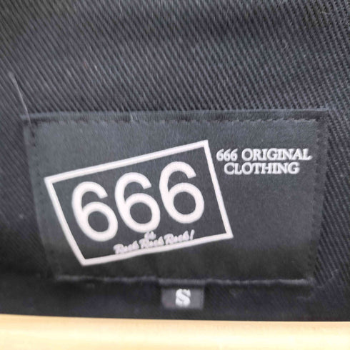 666 ORIGINAL CLOSING レオパード ストレッチコットン ライダースジャケット TYPE-B Y2K SWAG メンズ JPN:S