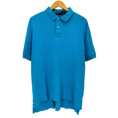 ポロバイラルフローレン Polo by RALPH LAUREN 90s~00s ポニー刺繍 コットン 半袖ポロシャツ メンズ import:L