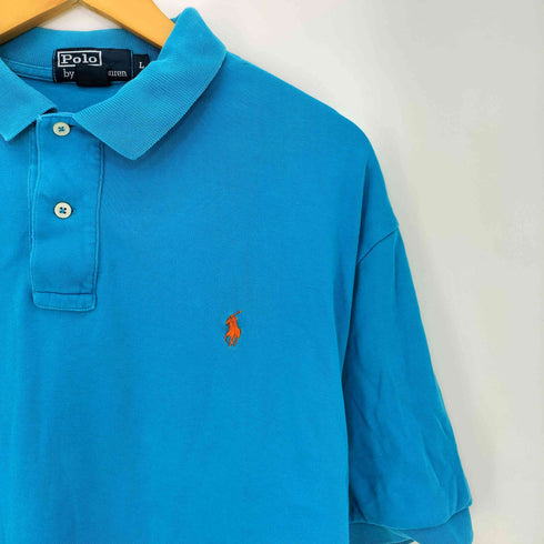 ポロバイラルフローレン Polo by RALPH LAUREN 90s~00s ポニー刺繍 コットン 半袖ポロシャツ メンズ import:L