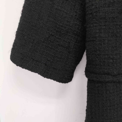 トリココムデギャルソン tricot COMME des GARCONS AD2009 ツイード 丸襟コート レディース JPN:M