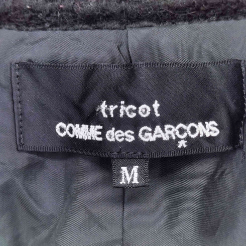 トリココムデギャルソン tricot COMME des GARCONS AD2009 ツイード 丸襟コート レディース JPN:M
