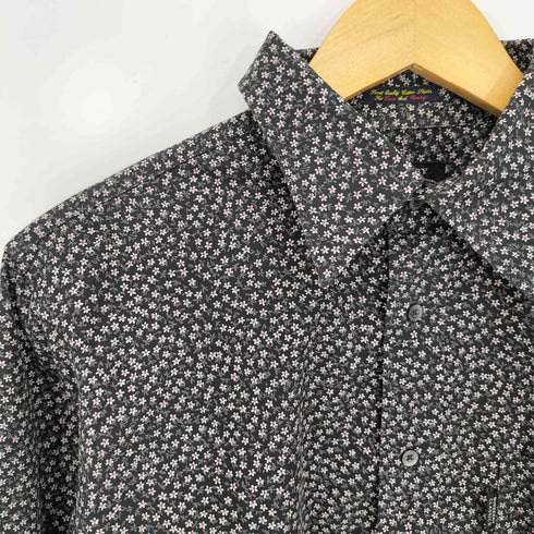 バーバリーロンドン BURBERRY LONDON CLASSICS 花柄 シングルポケット 長袖 レギュラーカラーシャツ メンズ 2