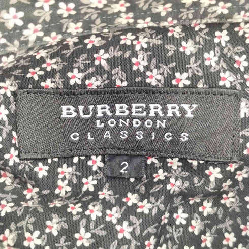 バーバリーロンドン BURBERRY LONDON CLASSICS 花柄 シングルポケット 長袖 レギュラーカラーシャツ メンズ 2