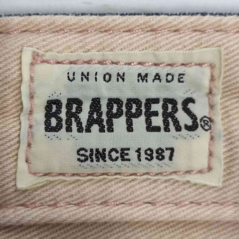 ブラッパーズ BRAPPERS レオパードパッチ ダメージ ヒゲ フレアデニム Y2K レディース W56