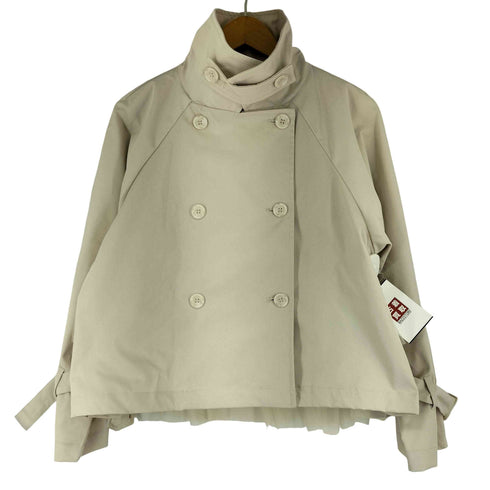 バックプリーツ ショートトレンチコート レディース JPN:M