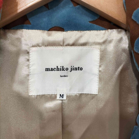 machiko jinto london 花柄 フロッキー ベロア チャイナ ジャケット レディース JPN:M
