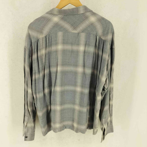 デラックス DELUXE 24SS PONTIAC オンブレチェック オープンカラー シャツ メンズ L
