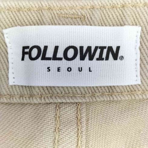 FOLLWIN ベーシックセミストレートワイドチノパン レディース JPN:L