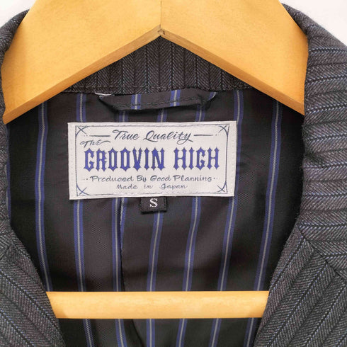 THE GROOVIN HIGH グルービンハイ 40s Suit style ストライプ 2B テーラード ジャケット メンズ JPN:S