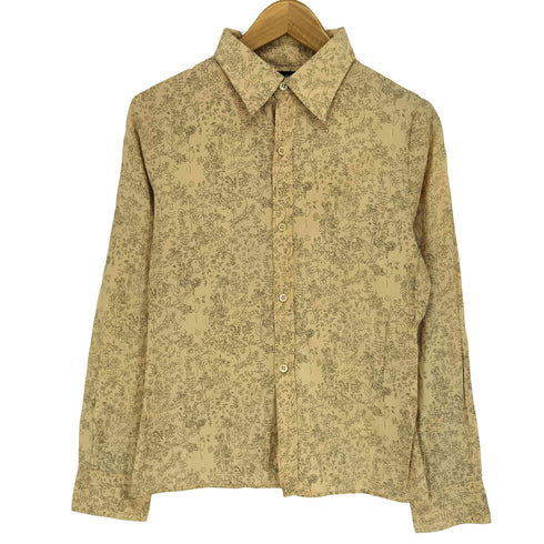 アーペーセー A.P.C. フランス製 ボタニカル柄 長袖 シャツ レディース M