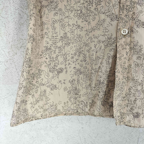 アーペーセー A.P.C. フランス製 ボタニカル柄 長袖 シャツ レディース M