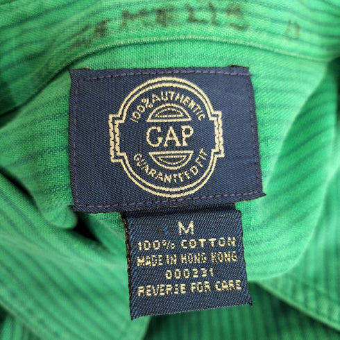ギャップ Gap 90S コットン ストライプシャツ メンズ JPN:M