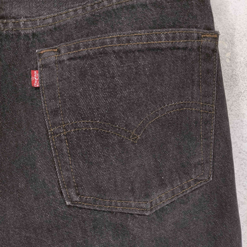 リーバイス Levis 80-90S USA製 ボタン裏653 ボールドウィン工場 先染め ブラックデニム メンズ W29