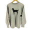 kellsport ケルスポーツ 90S USA製 The Black Dog ザ ブラック ドッグ プリント クルーネック スウェット メンズ L