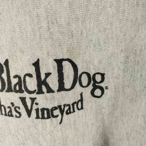 kellsport ケルスポーツ 90S USA製 The Black Dog ザ ブラック ドッグ プリント クルーネック スウェット メンズ L