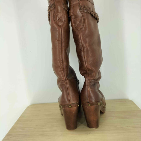アグ UGG SAVANNAH サバンナ ボア レザー 本革 ロング ブーツ レディース US8
