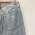 ザラ ZARA シルバーペイント加工 ハイライズ スリム フィット スリット デニム レディース EUR:38