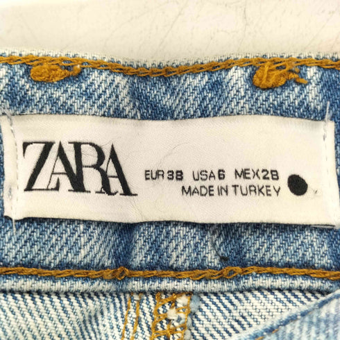 ザラ ZARA ZW THE WORKER STRAIGHT ワーカーストレート デニムパンツ レディース EUR:38