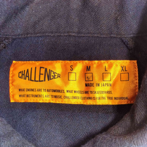 チャレンジャー CHALLENGER L/S PATCH CHECK SHIRT メンズ import:M