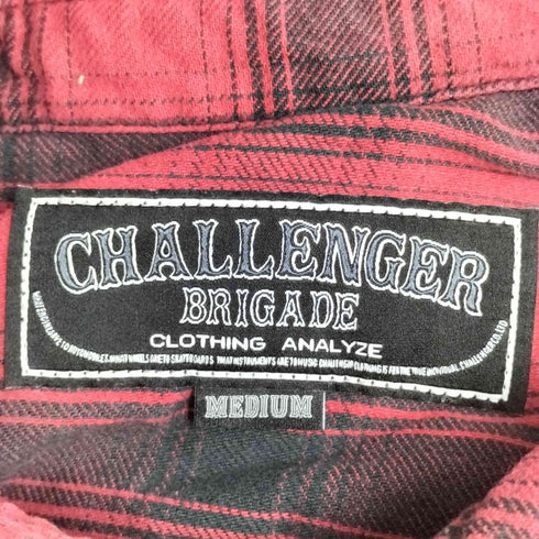 チャレンジャー CHALLENGER STAR COLLAR L/S OMBRE CHECK SHIRT メンズ JPN:M
