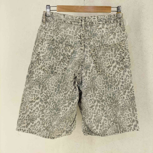 ザラ ZARA レオパード デニムショーツ メンズ 36