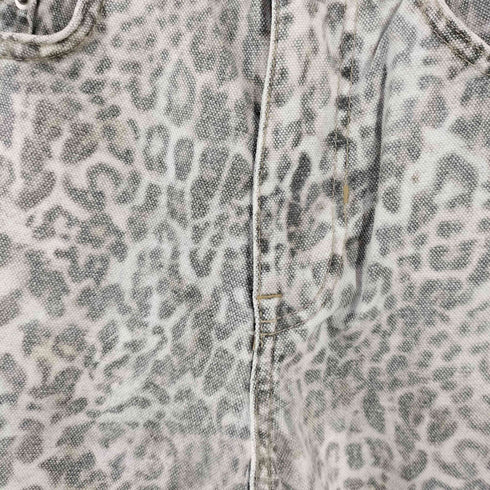 ザラ ZARA レオパード デニムショーツ メンズ 36