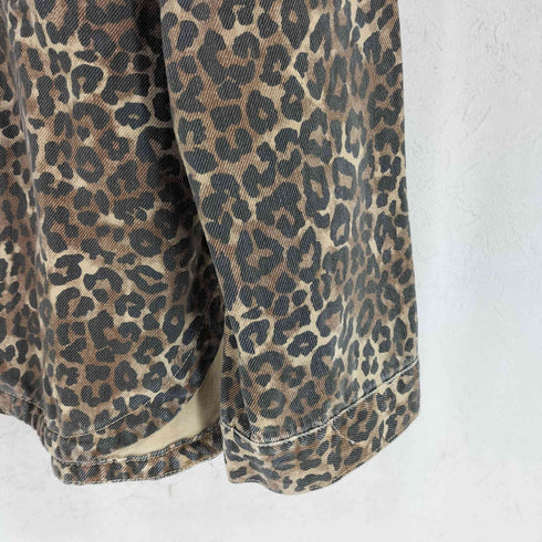 ザラ ZARA レオパード デニムジャケット レディース XL-XXL