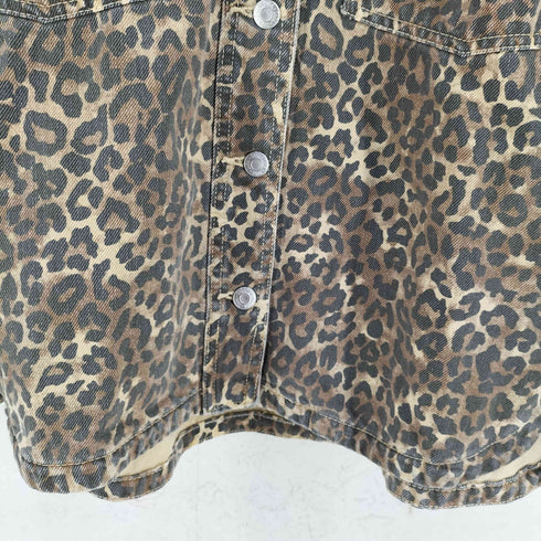 ザラ ZARA レオパード デニムジャケット レディース XL-XXL