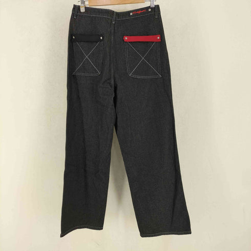 PAIKI アシンメトリーボタン バギーデニムパンツ メンズ JPN:M