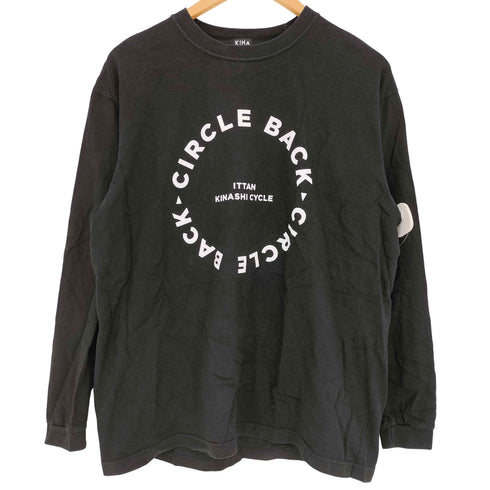 キナシサイクル 木梨サイクル KINASHI CYCLE ITTAN KINASHI CYCLE CIRCLE BACK フロントサークルロゴプリント 長袖Tシャツ メンズ JPN:L