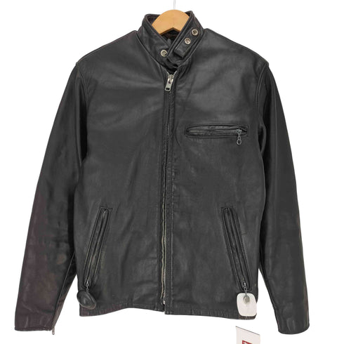 ショット Schott USA製 641 ボアライナー付 スタンドカラー シングルライダース メンズ US:34