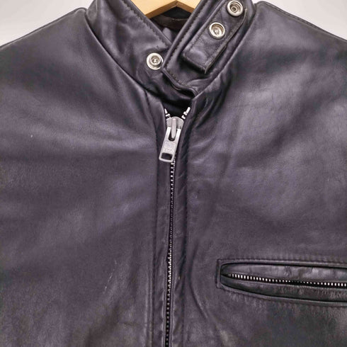 ショット Schott USA製 641 ボアライナー付 スタンドカラー シングルライダース メンズ US:34