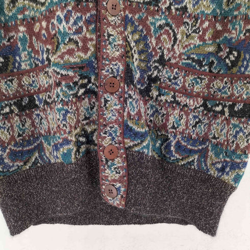 ミッソーニ MISSONI モヘア混 総柄 ニットベスト メンズ EUR:52