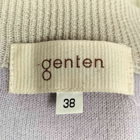 ゲンテン genten ウール100%スリットネック ニット ベスト ワンピース レディース JPN:38