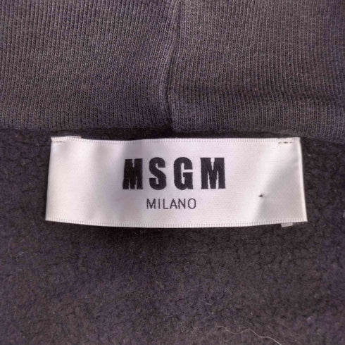 エムエスジーエム MSGM ロゴプリント プルオーバーパーカー レディース import:XS