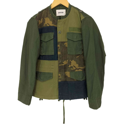 ズッカ ZUCCa 19SS 迷彩柄 パッチワーク ミリタリードッキングジャケット レディース JPN:S