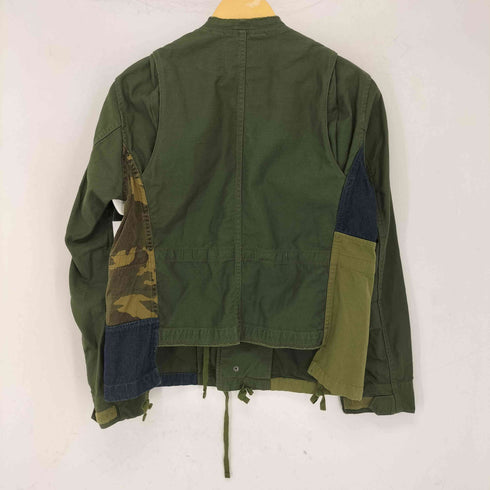 ズッカ ZUCCa 19SS 迷彩柄 パッチワーク ミリタリードッキングジャケット レディース JPN:S